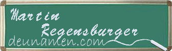 Martin Regensburger Visitenkarte